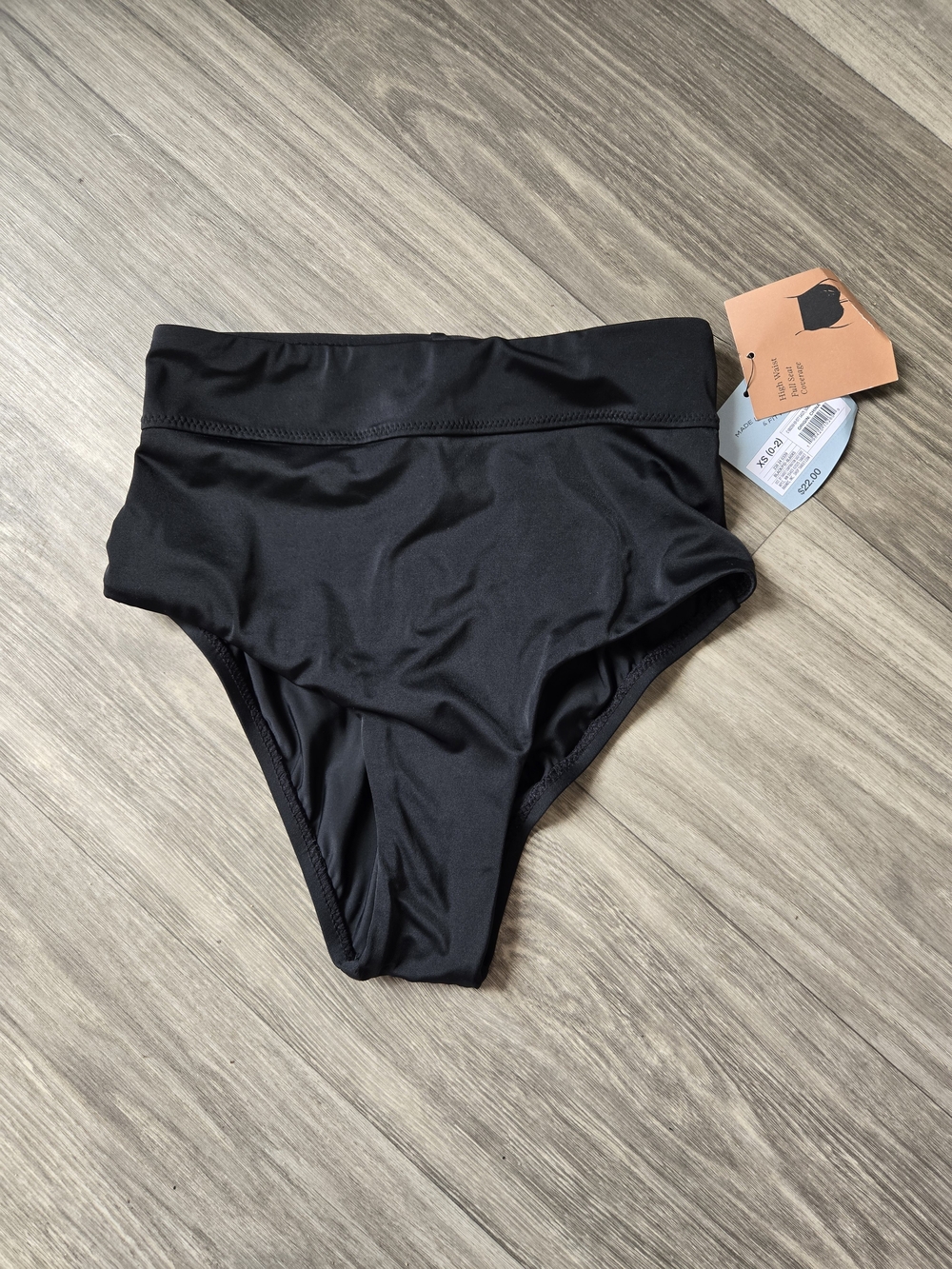Shade & Shore High-Rise Black Bikini Bottoms